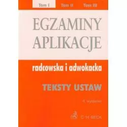 EGZAMINY APLIKACJE RADCOWSKA I ADWOKACKA 1 - C.H. Beck