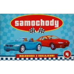 SAMOCHODY 4 MALOWANKA Z NAKLEJKAMI - Skrzat