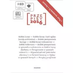 PRZEPISY 2016 ZBIÓR KARNY - od.nowa