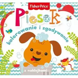 FISHER PRICE. PIESEK. KOLOROWANKA PODŁOGOWA Z NAKLEJKAMI - Olesiejuk