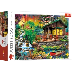 CHATKA W LESIE PUZZLE 3000 ELEMENTÓW 16+ - Trefl