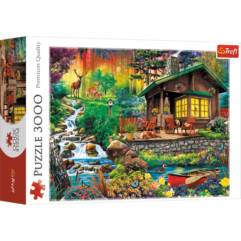 CHATKA W LESIE PUZZLE 3000 ELEMENTÓW 16+ - Trefl