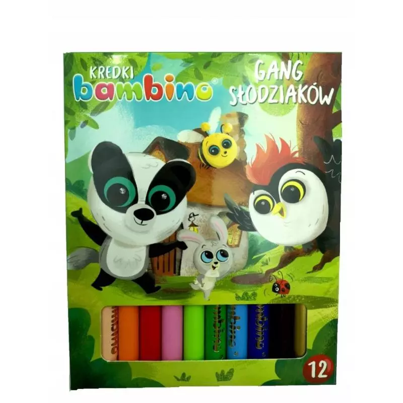 KREDKI BAMBINO 12 KOLORÓW GANG SŁODZIAKÓW - St. Majewski