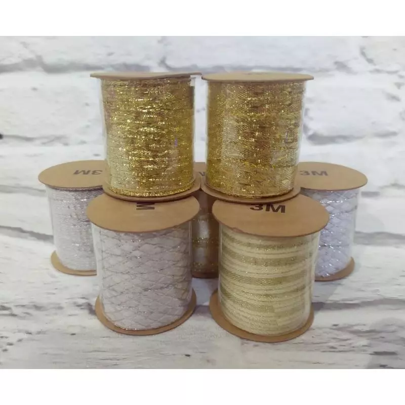 WSTĄŻKA OZDOBNA ŚWIĄTECZNA 3M - Panon