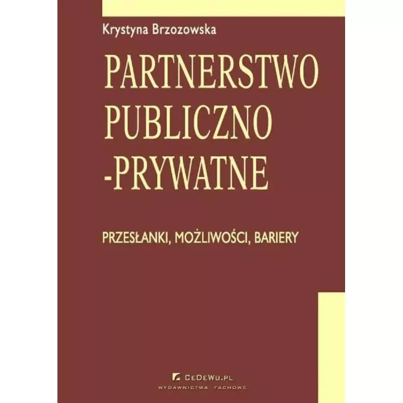 PARTNERSTWO PUBLICZNO-PRYWATNE Krystyna Brzozowska - CEDEWU