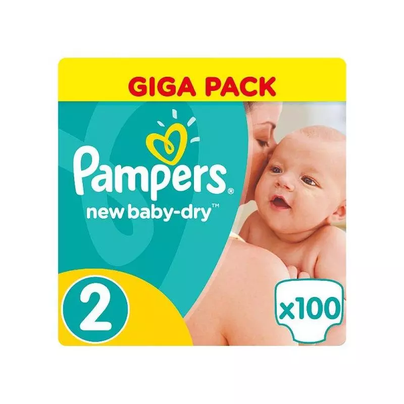 PIELUSZKI PAMPERS NEW BABY-DRY 100 SZT. ROZMIAR 2 - Procter & Gamble