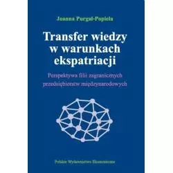 TRANSFER WIEDZY W WARUNKACH EKSPATRIACJI PERSPEKTYWA FILII ZAGRANICZNYCH PRZEDSIĘBIORSTW MIĘDZYNARODOWYCH Joanna Purgał-Po...