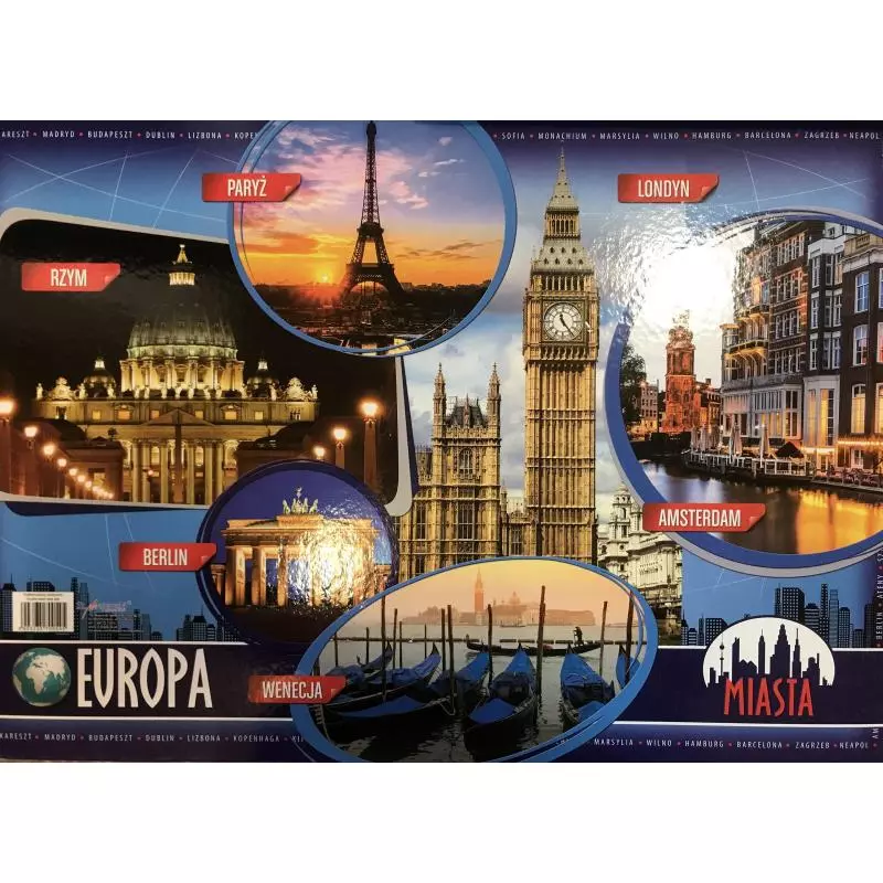 PODKŁADKA NA BIURKO DWUSTRONNA EUROPA - St. Majewski