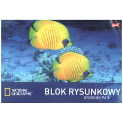 BLOK RYSUNKOWY BIAŁY 20 KARTEK A4 NATIONAL GEOGRAPHIC - St. Majewski