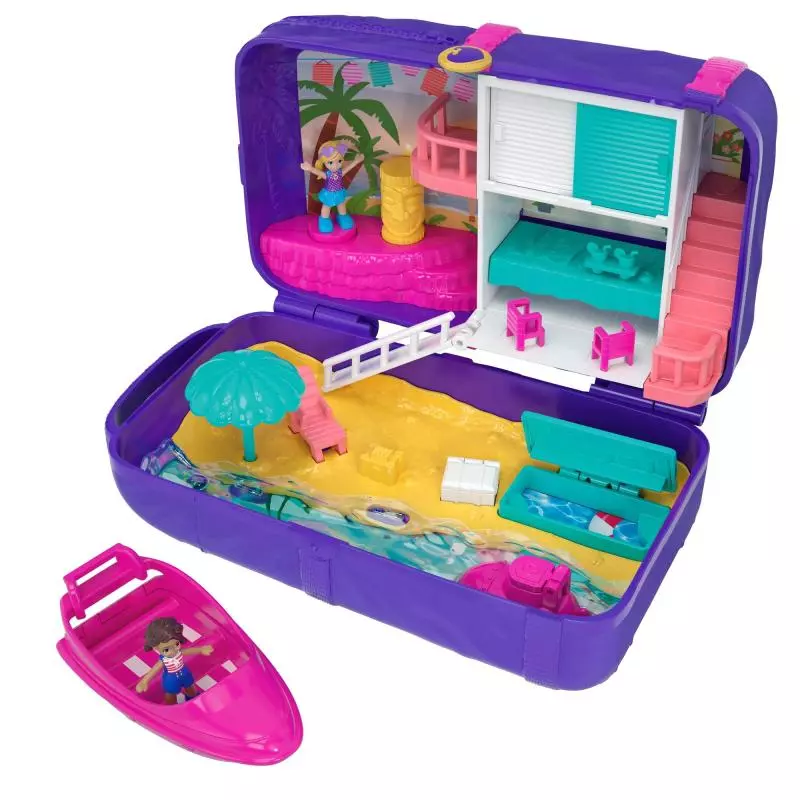 UKRYTE MIEJSCA PLAŻA POLLY POCKET PLECAK Z AKCESORIAMI 4+ - Mattel