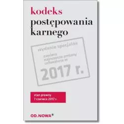 KODEKS POSTĘPOWANIA KARNEGO - od.nowa