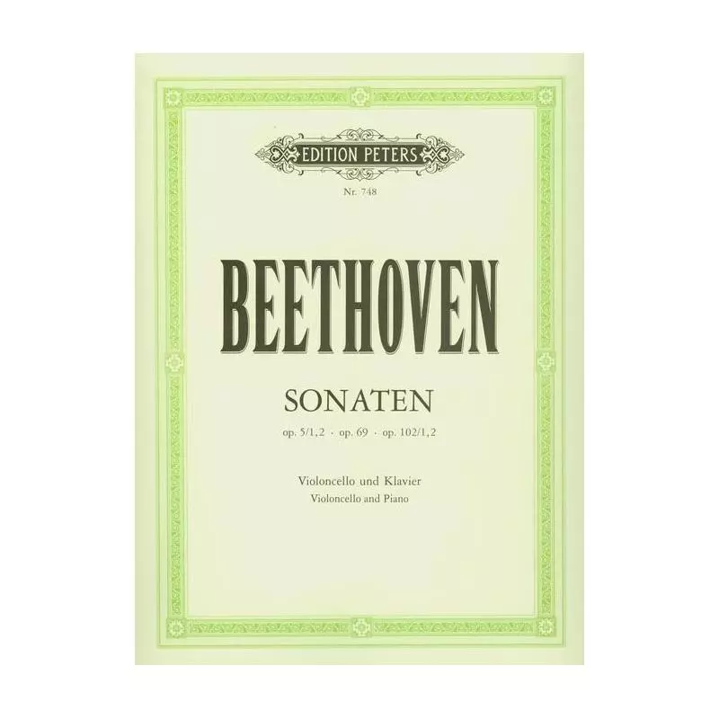 SONATEN Ludwig Beethoven - C. F. Peters