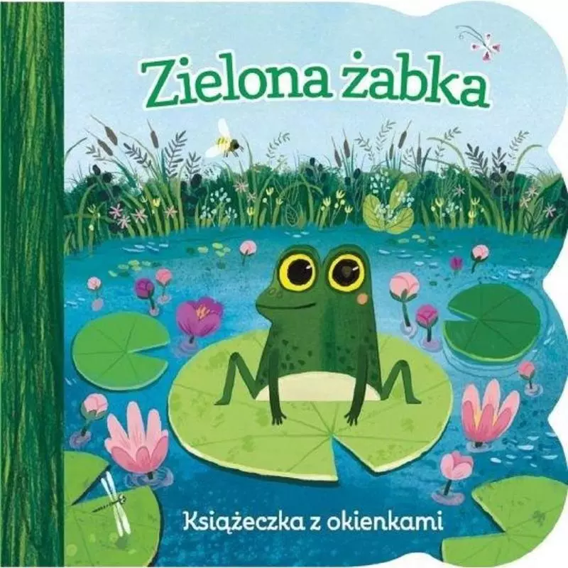 ZIELONA ŻABKA KSIĄŻECZKA Z OKIENKAMI - Olesiejuk