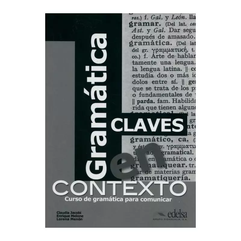 GRAMATICA EN CONTEXTO CLAVES Claudia Jacobi - Edelsa