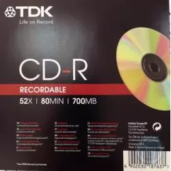 PŁYTA CD-R 700 MB 80 MIN - TDK