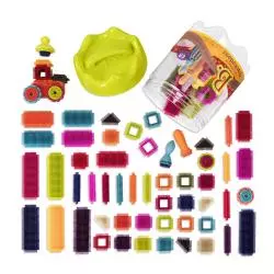 KLOCKI JEŻYKI W SŁOJU 68 ELEMENTÓW B.TOYS 2+ - B.Toys