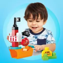 A KUKU STATEK PIRACKI MEGA BLOKS FISHER-PRICE 12M+ - Mattel