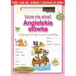 ANGIELSKIE SŁÓWKA UCZĘ SIĘ PISAĆ + PISAK - Arti