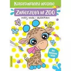 ZWIERZĘTA W ZOO KOLOROWANKI WODNA - Books and Fun