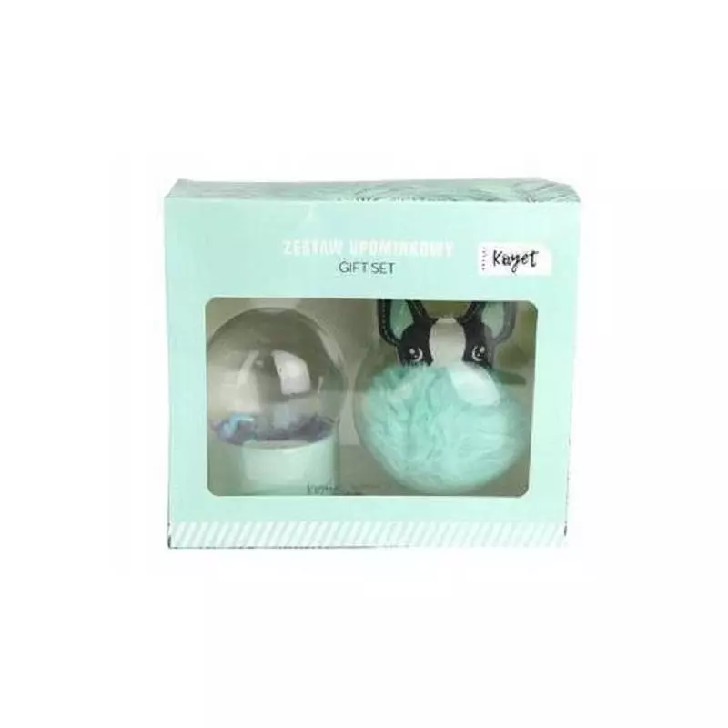 ZESTAW UPOMINKOWY KULA OZDOBNA + BRELOCZEK - Joinco