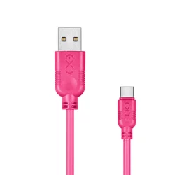 KABEL USB C 2M RÓŻOWY - eXc mobile