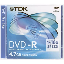 PŁYTA DVD-R 4,7GB 16X 120 MIN - TDK