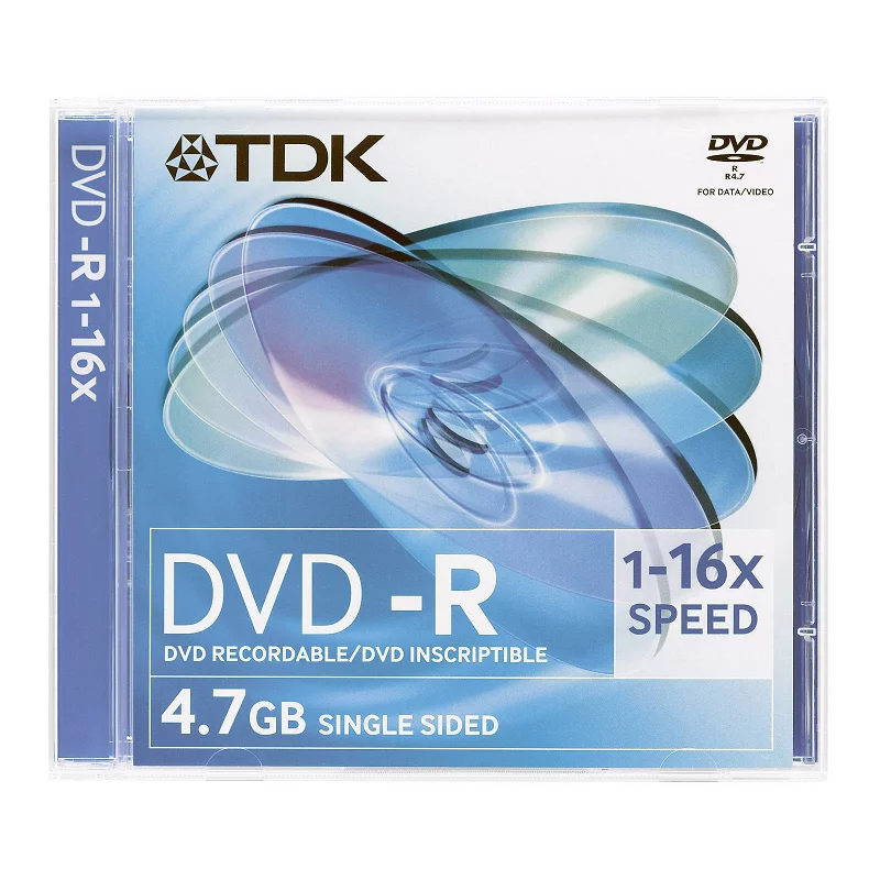 PŁYTA DVD-R 4,7GB 16X 120 MIN - TDK