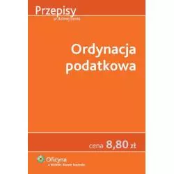 ORDYNACJA PODATKOWA - Wolters Kluwer