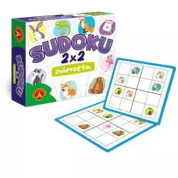 SUDOKU 2X2 ZWIERZĘTA GRA LOGICZNA 6+ - Alexander