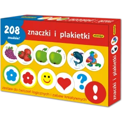 ZNACZKI I PLAKIETKI GRA EDUKACYJNA 3+ - Adamigo