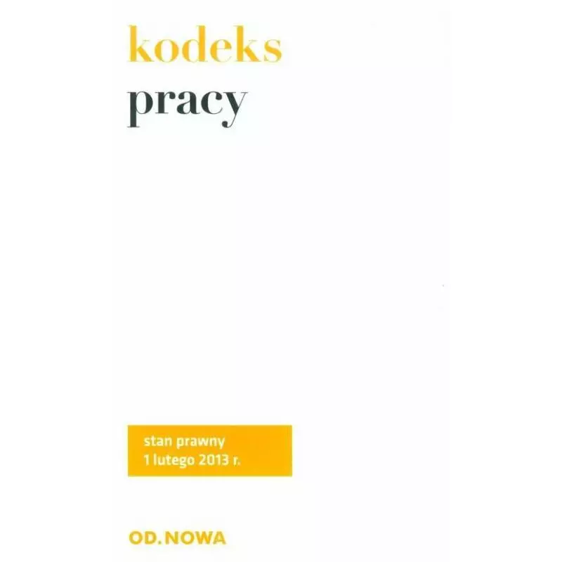 KODEKS PRACY - od.nowa