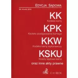 KODEKS KARNY, KODEKS KARNY WYKONAWCZY, KODEKS PODSTĘPOWANIA KARNEGO - C.H. Beck
