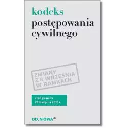 KODEKS POSTĘPOWANIA CYWILNEGO - od.nowa