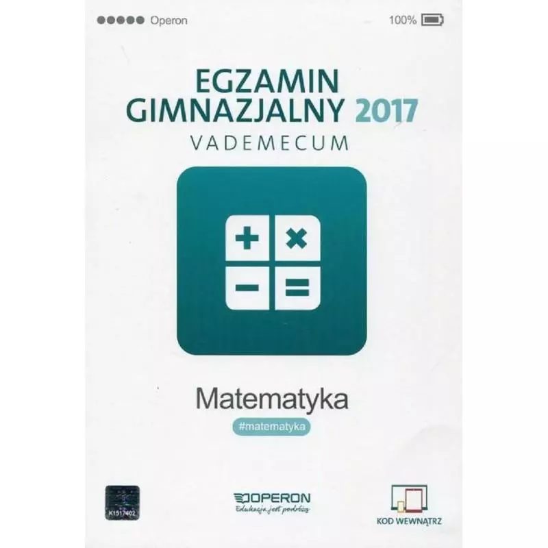 MATEMATYKA EGZAMIN GIMNAZJALNY 2017 Kinga Gałązka - Operon