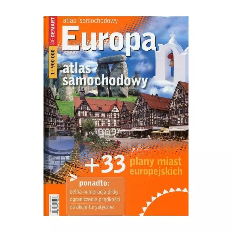 EUROPA ATLAS SAMOCHODOWY 1 : 900 000 - Demart