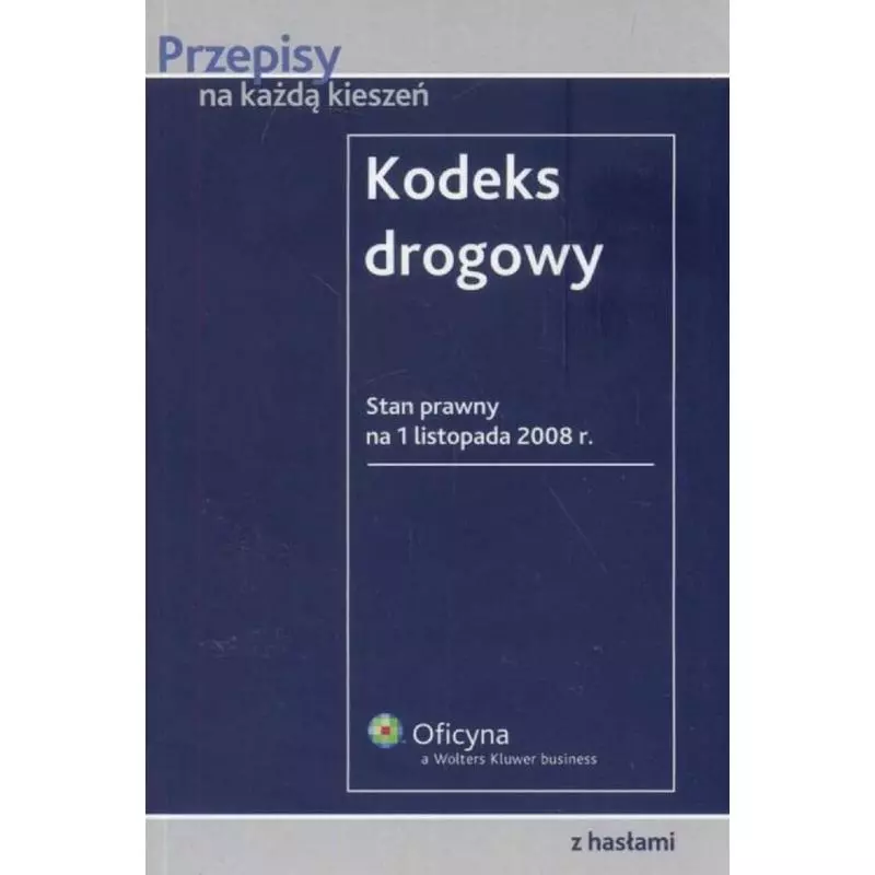 KODEKS DROGOWY - Wolters Kluwer