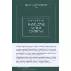 HANDLOWE SPÓŁKI OSOBOWE Andrzej Kidyba - Wolters Kluwer