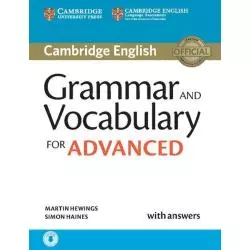 GRAMMAR AND VOCABULARY FOR ADVANCED WITH ANSWERS Simon Haines, Amrtin Hewings - Cambridge University Press