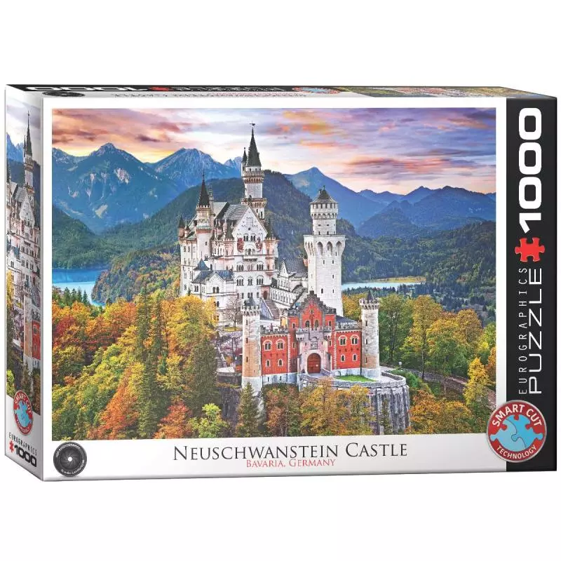 NEUSCHWANSTEIN CASTLE GERMANY PUZZLE 1000 ELEMENTÓW 10+ - Eurographics Puzzle