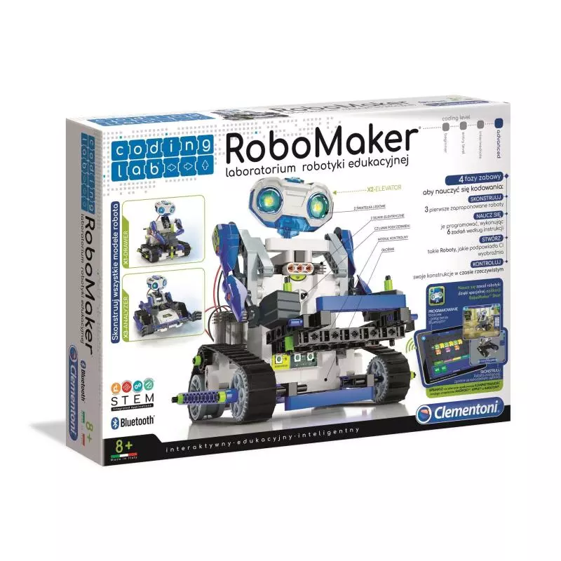 ROBOMAKER LABORATORIUM ROBOTYKI EDUKACYJNEJ 8+ - Clementoni