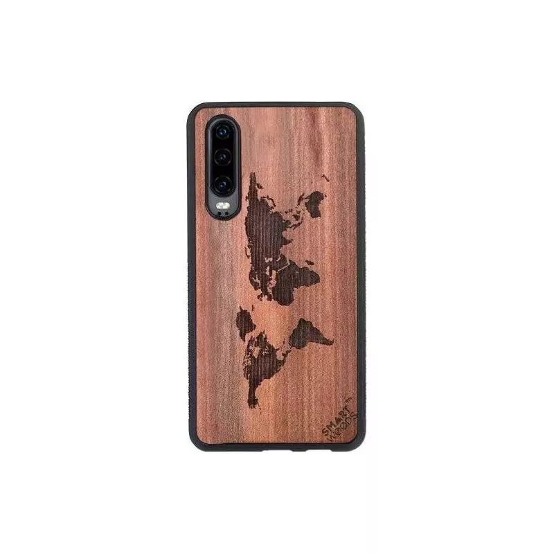 ETUI HUAWEI P30 MAPA ŚWIATA - Smartwoods