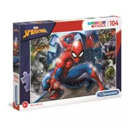 SPIDER MAN PUZZLE 104 ELEMENTY SUPERCOLOR 6+ - Clementoni
