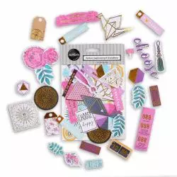 ZESTAW PAPIEROWYCH KSZTAŁTÓW DO SCRAPBOOKINGU 180 SZT. - Panon