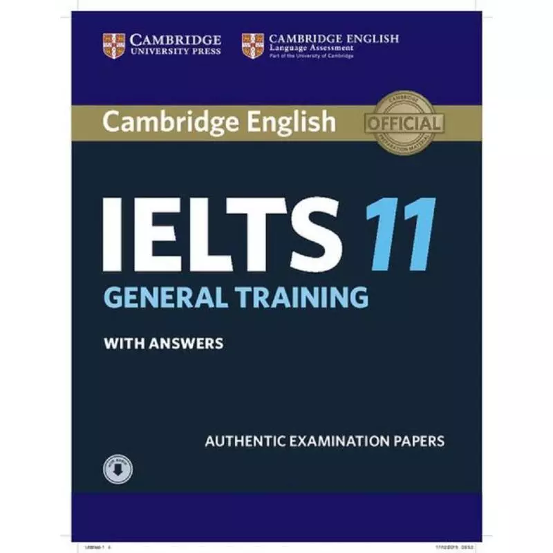 IELTS 11 GENERAL TRAINING STUDENTS BOOK WITH ANSWERS WITH AUDIO - Cambridge University Press