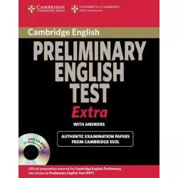 PRELIMINARY ENGLISH TEST EXTRA STUDENTS BOOK WITH ANSWERS AND CD-ROM - Cambridge University Press