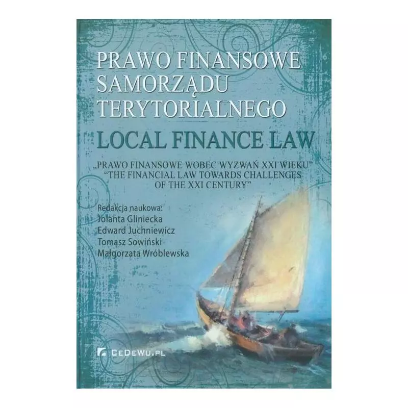 PRAWO FINANSOWE SAMORZĄDU TERYTORIALNEGO LOCAL FINANCE LAW - CEDEWU