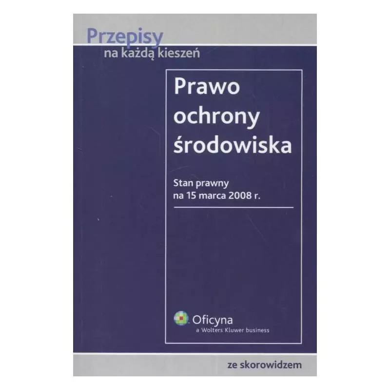 PRAWO OCHRONY ŚRODOWISKA - Wolters Kluwer