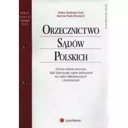 ORZECZNICTWO POLSKICH SĄDÓW 11/2011 - LexisNexis