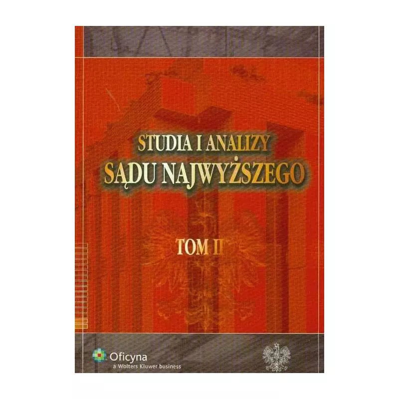 STUDIA I ANALIZY SĄDU NAJWYŻSZEGO II Krzysztof Ślebzak - Wolters Kluwer