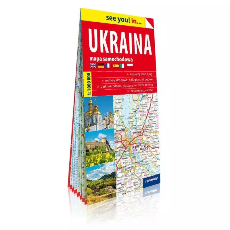 UKRAINA MAPA SAMOCHODOWA 1:1 000 000 - ExpressMap